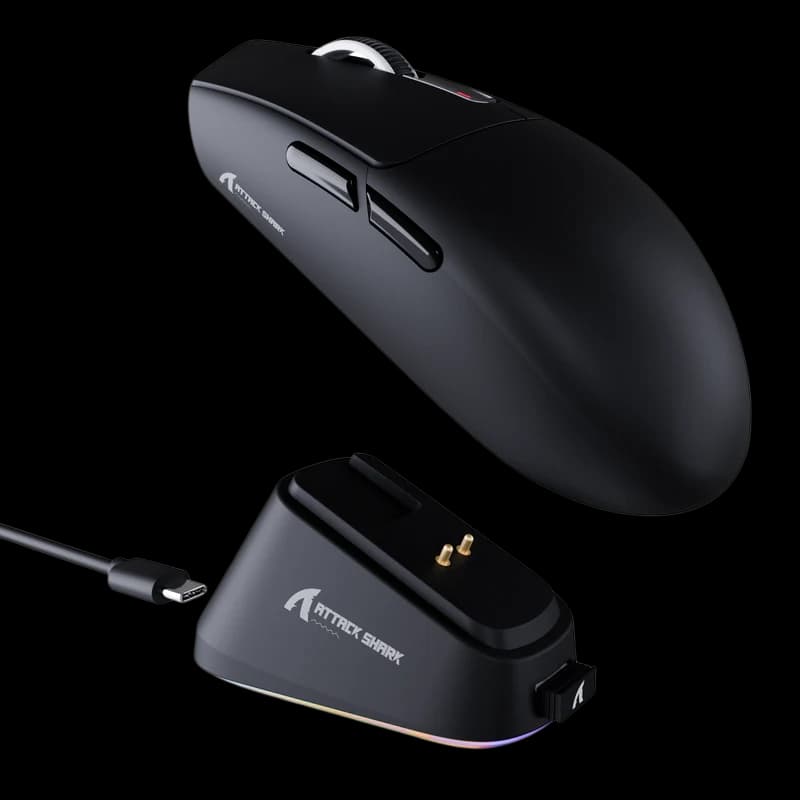 ATTACK SHARK G3PRO Tri-mode Wireless Gaming Mouse with Charge Dock 25000 DPI Ultra Lightweight