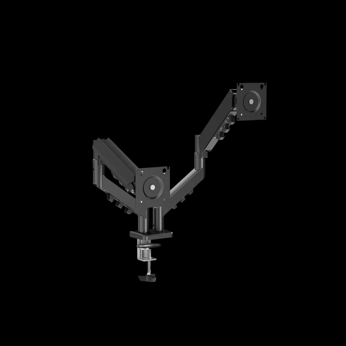GAMEON GO-5550 Gas Mechanical Spring Dual Monitor Arm For Gaming And Office Use, 17" - 32"