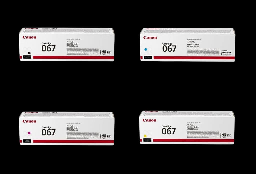 Canon 067 Original Toner Cartridge Set (Black, Cyan, Magenta, Yellow) – Complete 4-Color Pack – Sold as a Full Set of Four