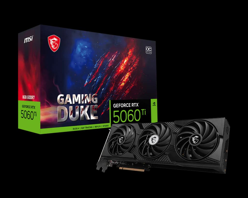 Graphics Card MSI GeForce RTX 5060 Ti 8G GAMING DUKE 3X OC