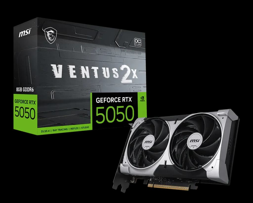 MSI GeForce RTX 5050 8GB VENTUS 2X OC Graphics Card