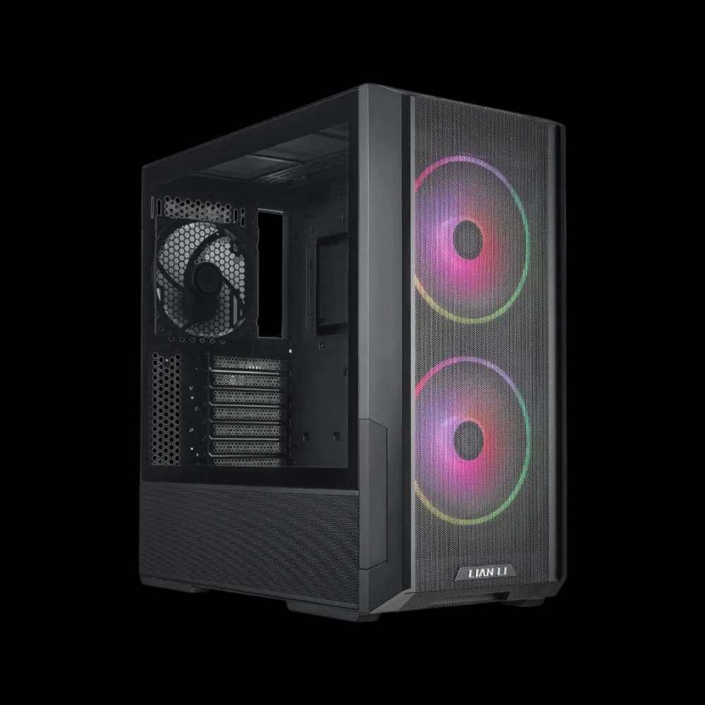 Lian Li Lancool-216RX E-ATX PC Case, Airflow Focus RGB Gaming Computer Case with All-Around Mesh Panels - Black