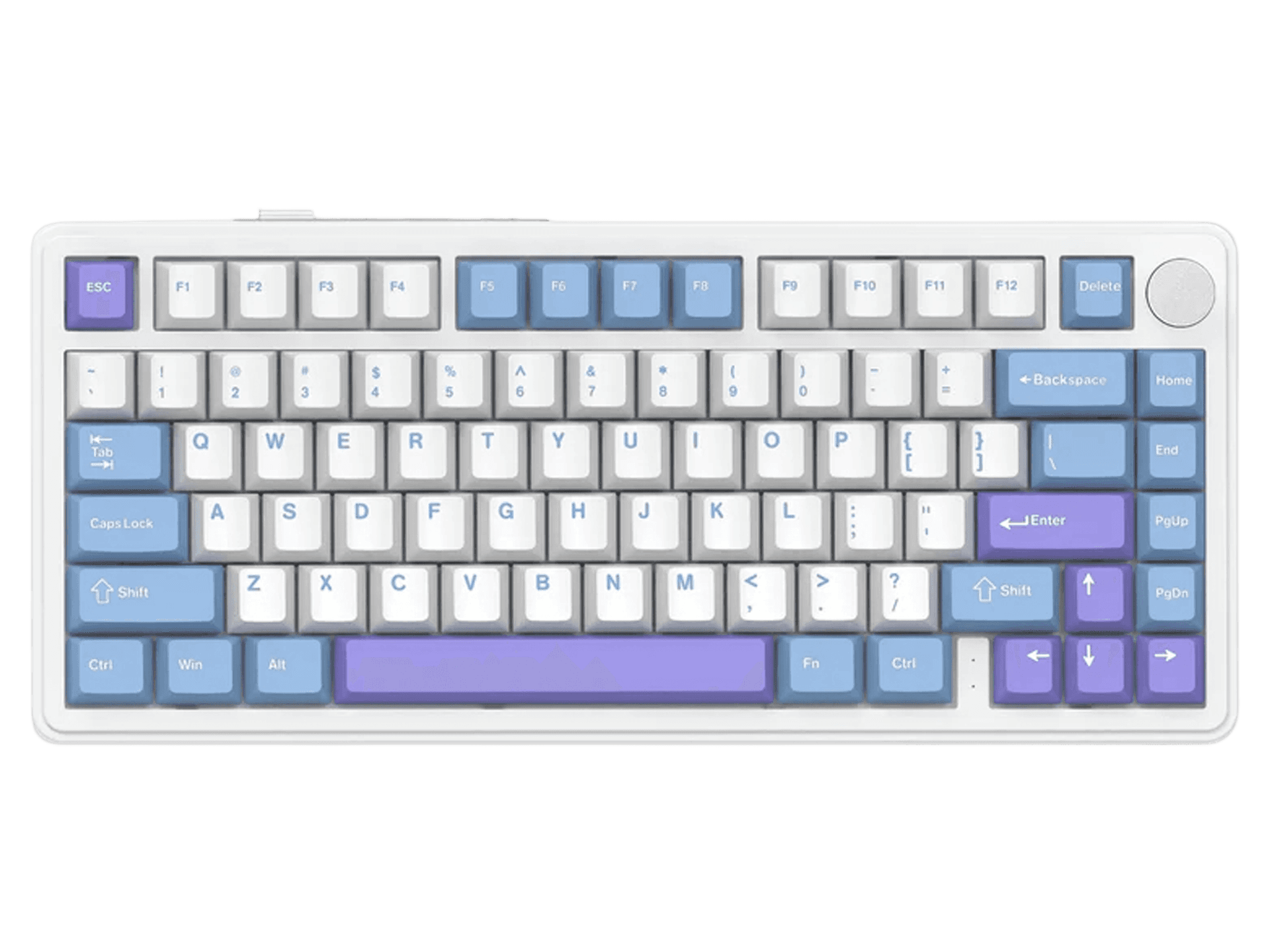 ATTACK SHARK X85 Wireless Mechanical Keyboard White Purple