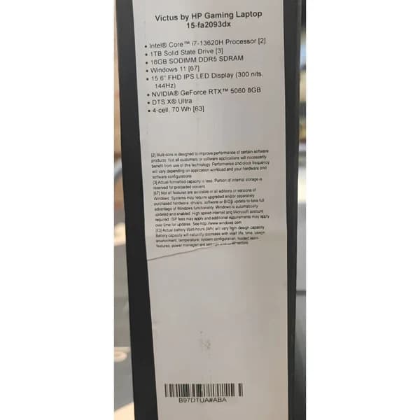 HP Victus 15-fa2093dx, Intel Core i7-13620H, RAM 16GB, SSD 1TB, NVIDIA GeForce RTX 5060 8GB, 15.6 Inch FHD IPS 144Hz, Mica Silver - Image 6