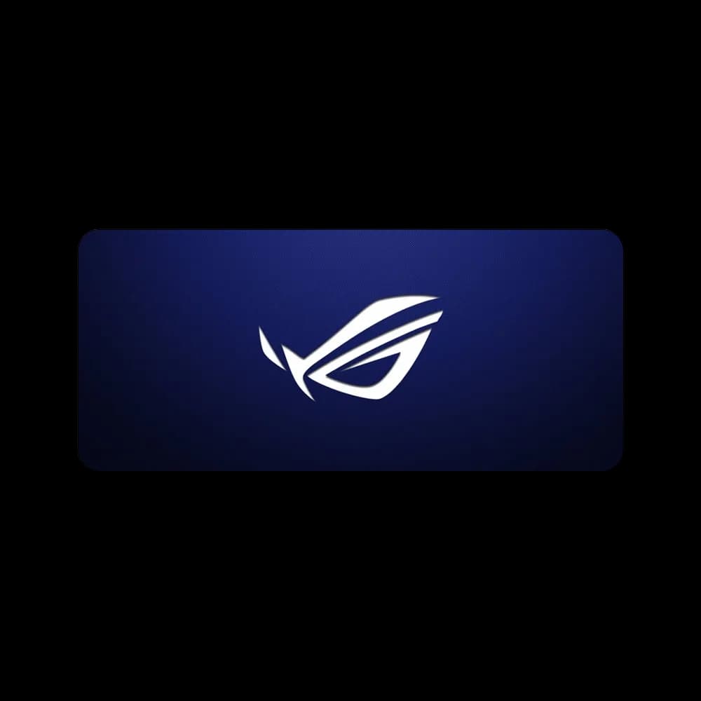 Gaming Mouse Pad, 90X40cm Large Computer Mouse Mat With Asus Rog Strix Logo, For Desktop, Non-slip Rubber Base Water Resistant Stitched Edge - Navy