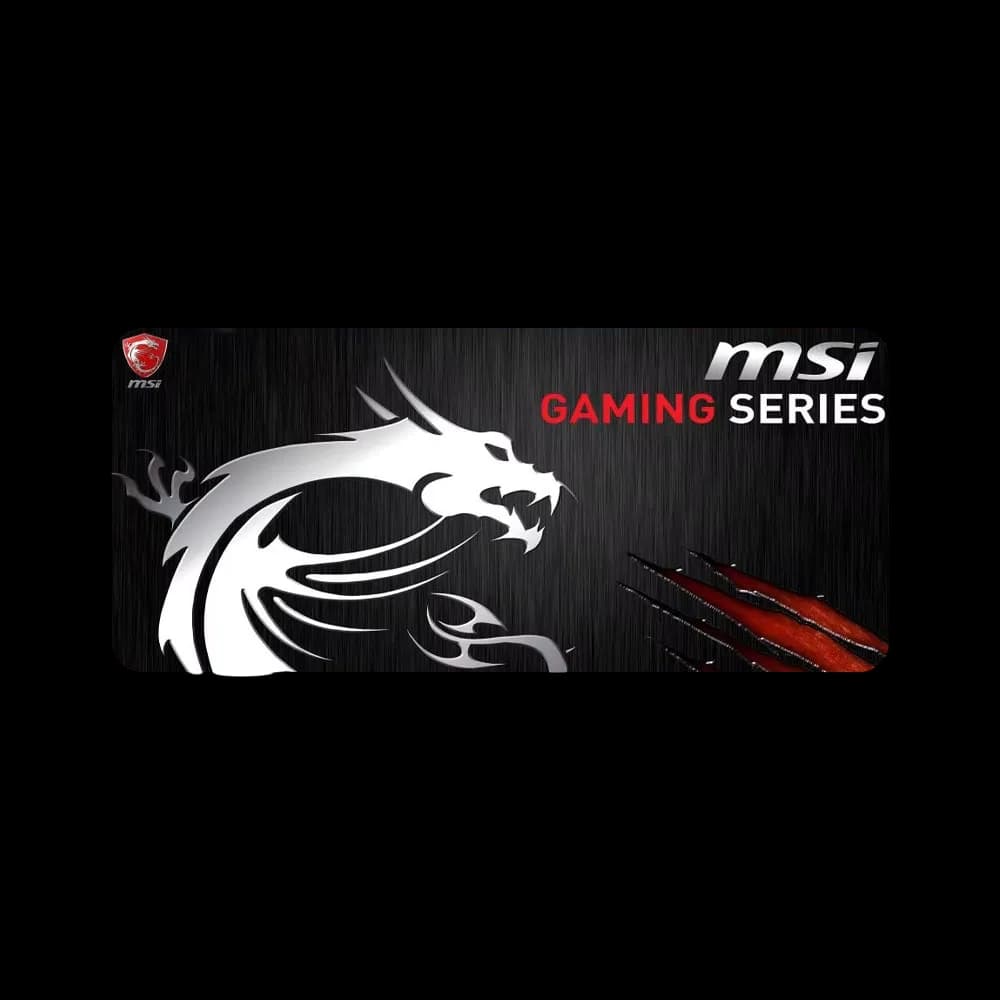 Gaming Mouse Pad, 90X40cm Large Computer Mouse Mat With MSI, For Desktop, Non-slip Rubber Base Water Resistant Stitched Edge