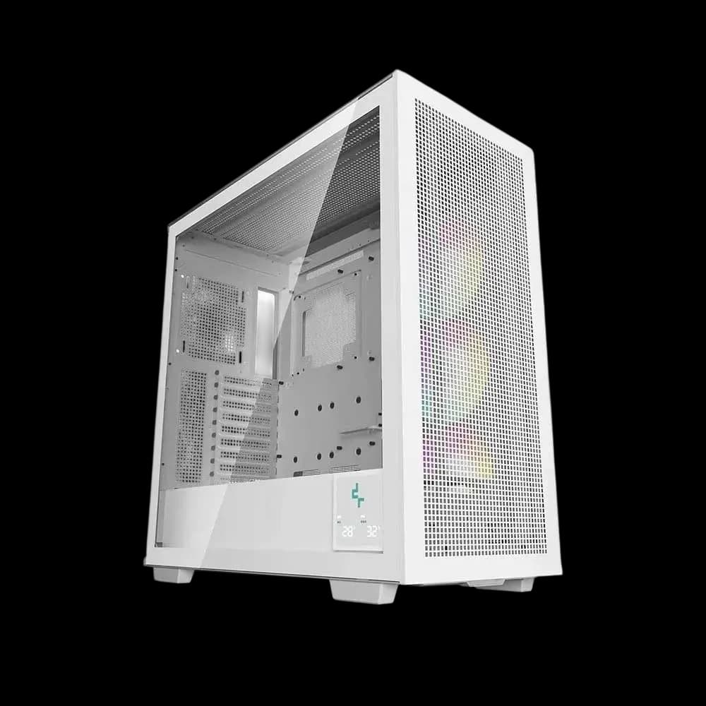 DeepCool Morpheus WH ATX+ Modular Airflow Housing Single and Double Chamber Configurations Dual Status Display 140 mm ARGB Fan