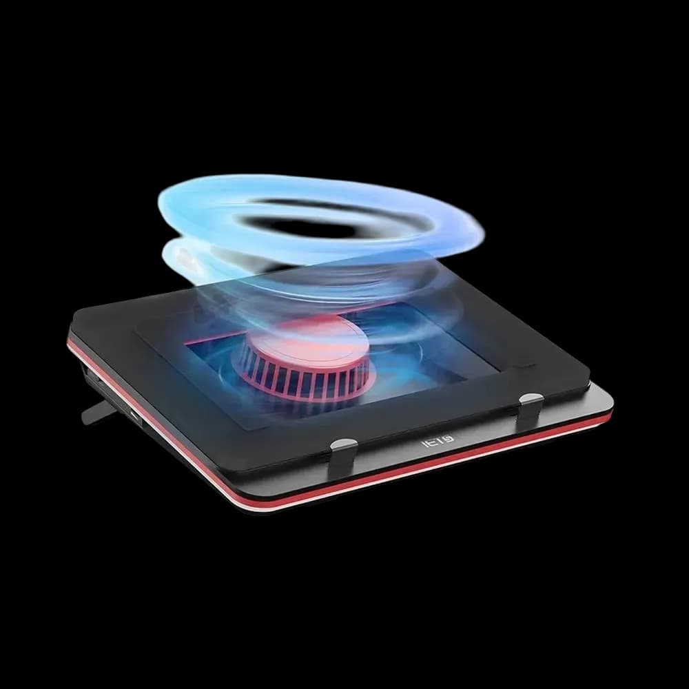 IETS GT500 Powerful Turbo-Fan Laptop Cooling Pad with Infinitely Variable Speed, Dust Filter for Protect Laptop,13-17.3inch Laptop Cooler