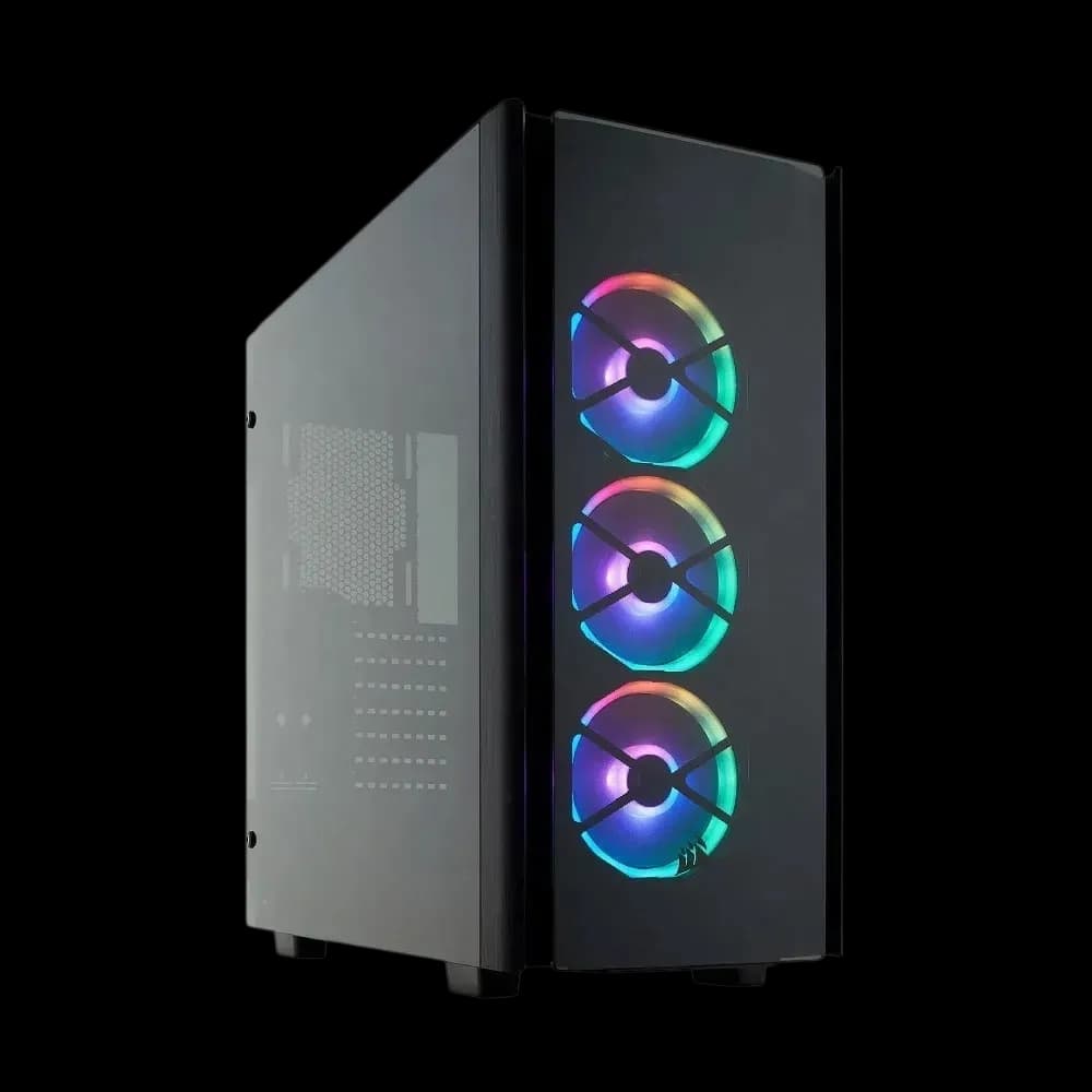Corsair Obsidian Series 500D RGB SE Premium Mid-Tower Case, 3 RGB Fans, Integrated Commander PRO fan and lighting controller - Black