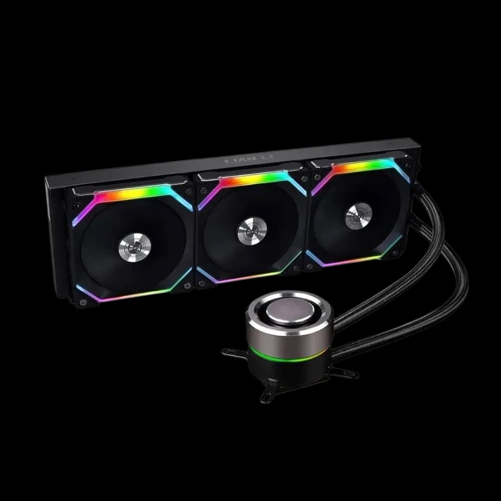 Lian Li GALAHAD AIO 360 RGB UNI FAN SL120 EDITION BLACK - Dual 120mm Addressable RGB Fans AIO CPU Liquid Cooler