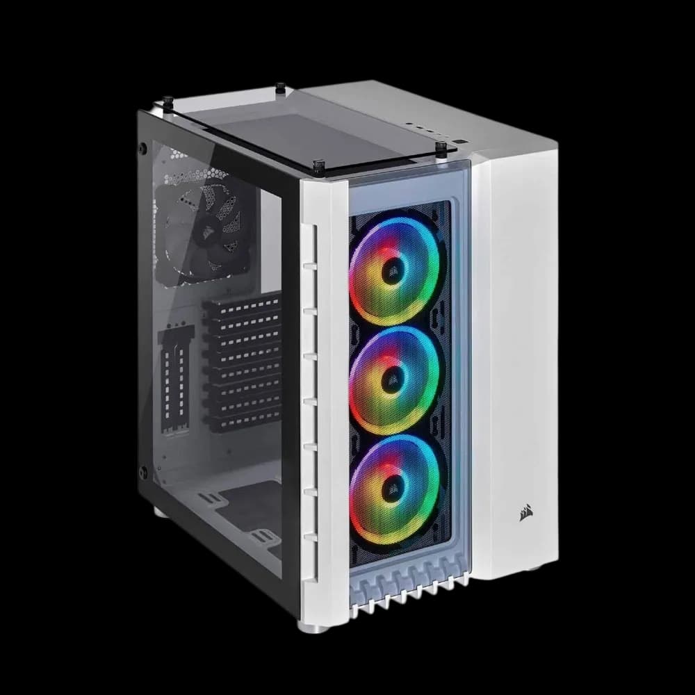 Corsair Crystal Series 680X RGB High Airflow Tempered Glass ATX Smart Case, White