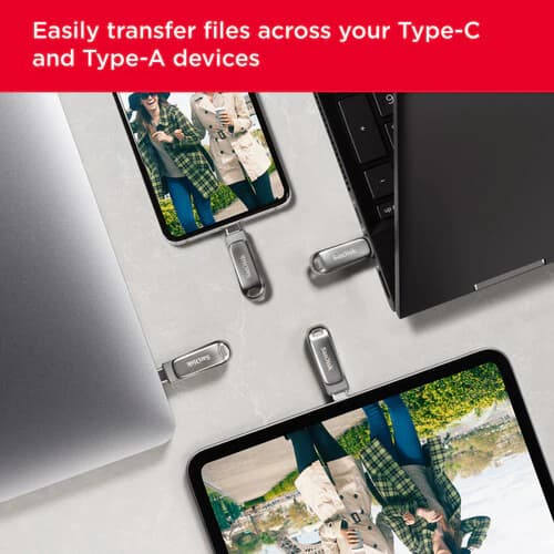 SanDisk Ultra Dual Drive Luxe USB Type-C & Type-A Flash Drive – 1TB - Image 8