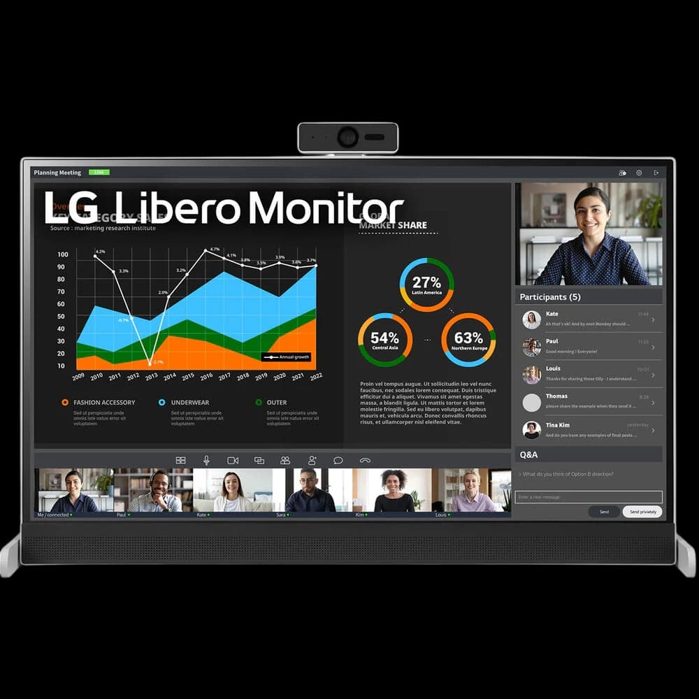 LG 27BQ70QC-S 27 1440p HDR Libero Monitor