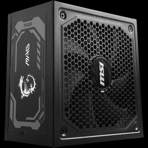 MSI MAG A1000GL PCIE5 1000W 80 PLUS Gold Modular Power Supply - Image 1