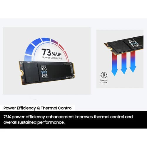 Samsung 990 EVO Plus 1TB PCIe 4.0×4 / 5.0×2 NVMe M.2 (Up to 7150 MB/s) - Image 6