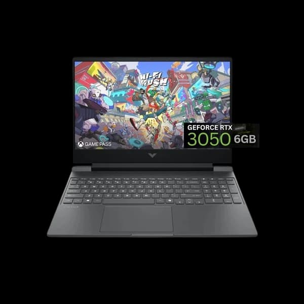 HP Victus 15-FA2013DX, Intel Core i5-13420H, RAM 16GB (Upgraded), SSD 512GB, NVIDIA RTX 3050 6GB, 15.6 Inch FHD 144Hz, Black