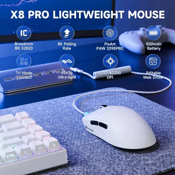 ATTACK SHARK X8PRO Wireless Gaming Mouse  - Image 7