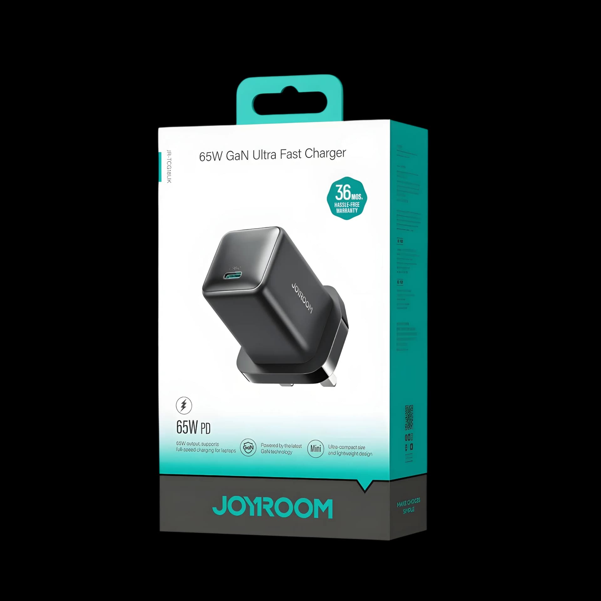 JOYROOM 65W GaN Ultra Fast Wall Charger [UK Plug]