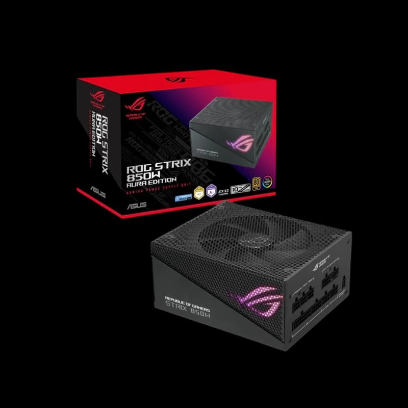ASUS ROG STRIX 850W Gold Aura Edition, Full Modular, 80+ GOLD, PCIe 5.0 , Black