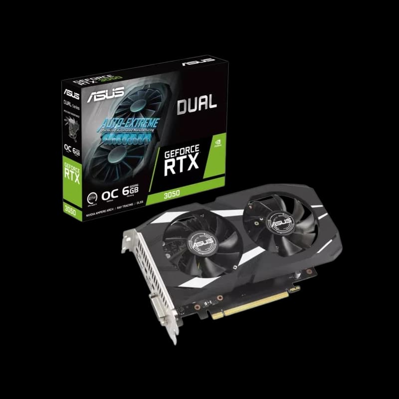 Graphics Card ASUS Dual GeForce RTX™ 3050 OC Edition 6GB GDDR6