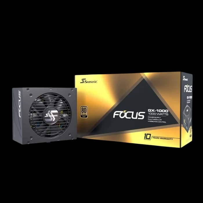 Seasonic FOCUS GX-1000 Black, 1000W 80+ Gold, Full Modular