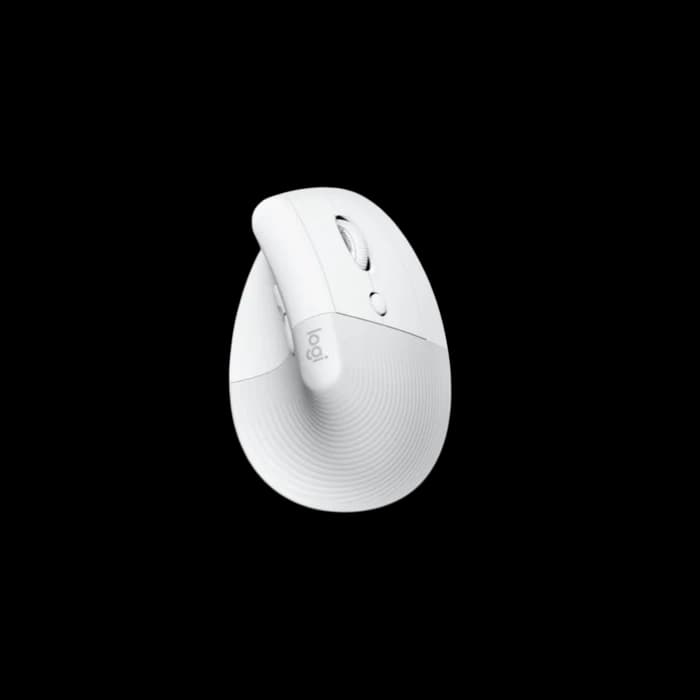 Logitech Lift Vertical Ergonomic, Bluetooth, Wireless Mouse - White