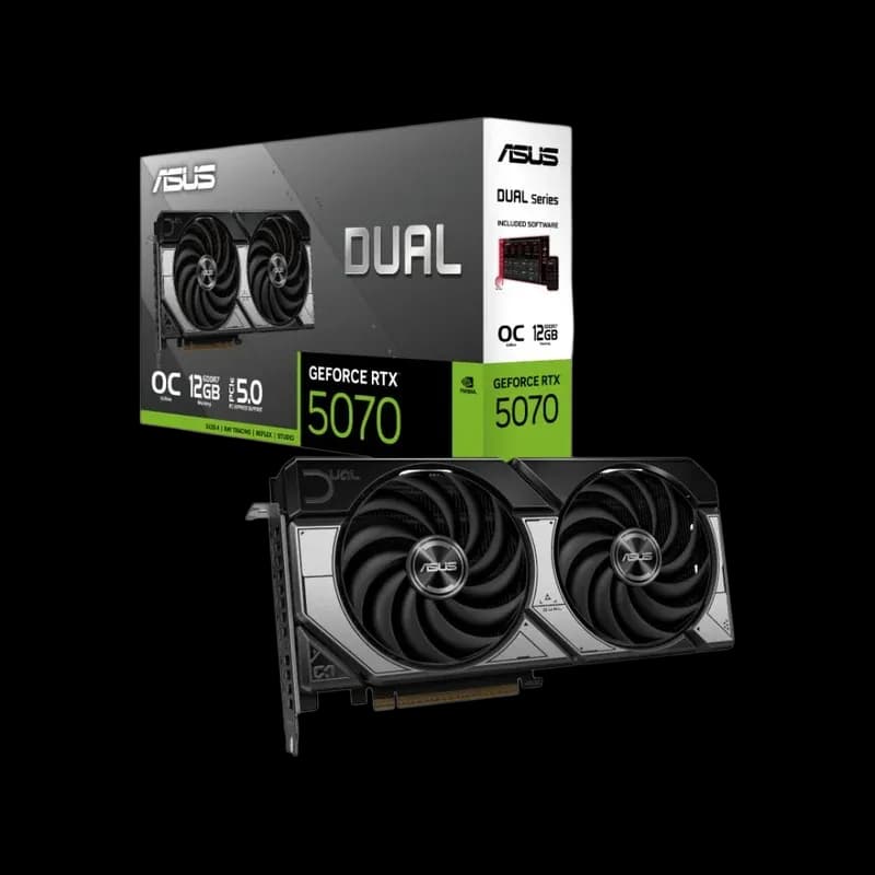 ASUS Dual GeForce RTX 5070 12GB GDDR7 OC Edition Graphics Card