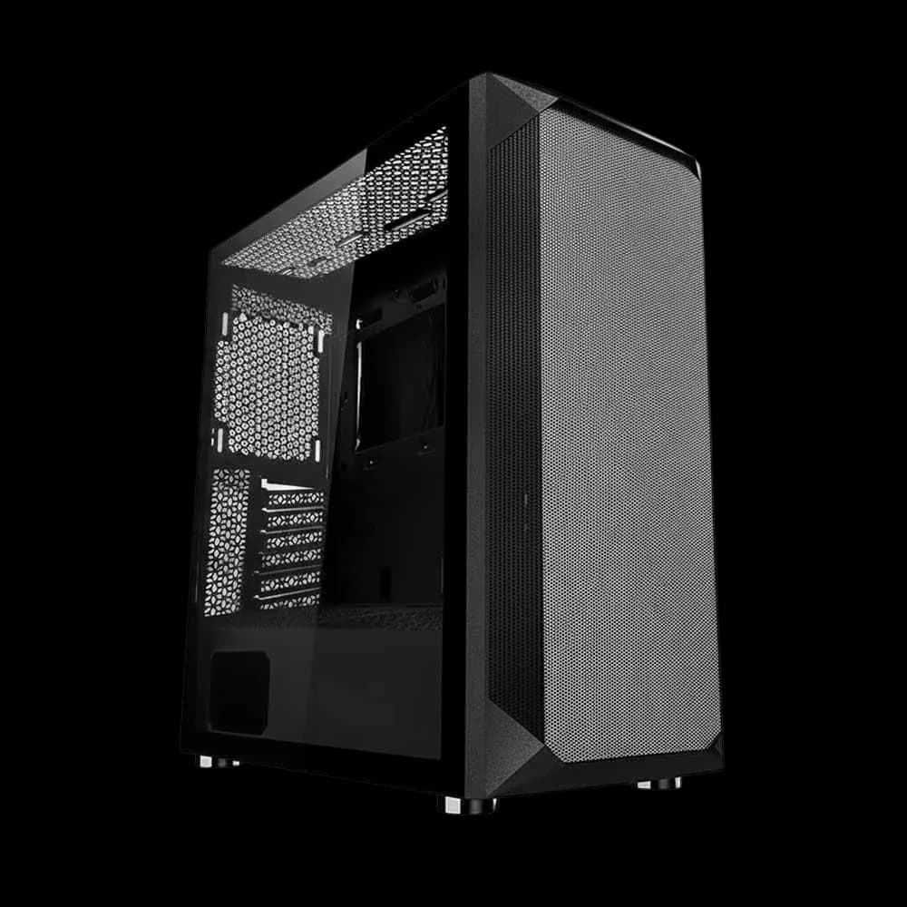 WJCOOLMAN Wanjia 360 Front Mesh, E-ATX/ATX/M-ATX/MINI-ITX, S360 Radiator, Silent - Black