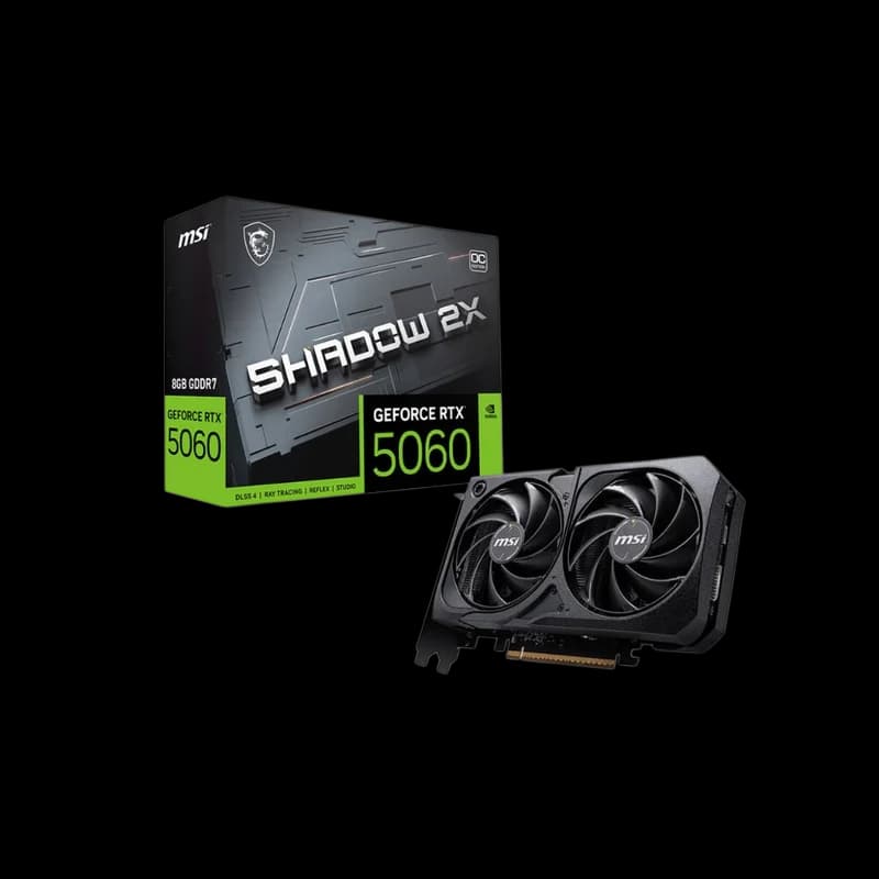 Graphics Card MSI GeForce RTX 5060 SHADOW 2X OC - 8GB