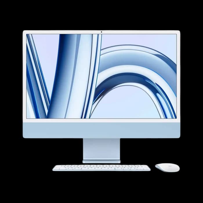 Apple iMac 24 MQRR3AB/A - A2873, M3 (8 Core), RAM 8GB, SSD 512GB, GPU (10 Core), 24 Inch 4.5K Retina display, Blue