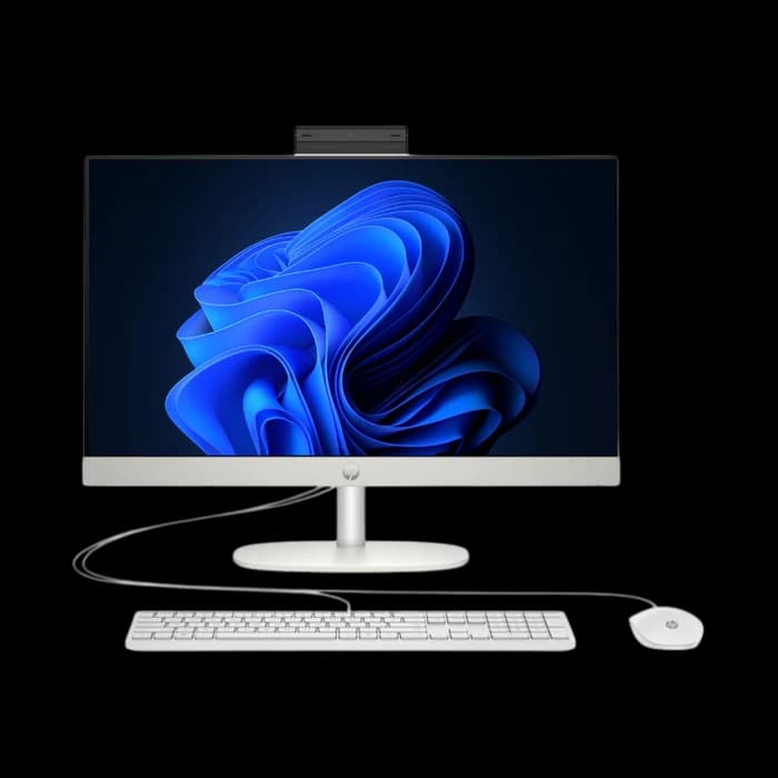 All in One HP 24-CR0323NH, Intel Core i5-1335U, RAM 8GB, SSD 512GB, Intel Iris Xe Graphics, 24 FHD IPS Touch Screen, Shell white