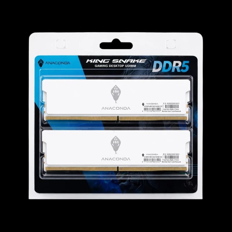 ANACONDA King Snake K5 DDR5 32GB (2x16GB) 6000MHz CL38 - White
