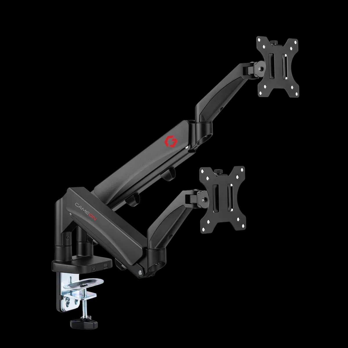 GAMEON GO-5350 Dual Monitor Arm For Gaming And Office Use, 17" - 32", Each Arm Up To 9 KG