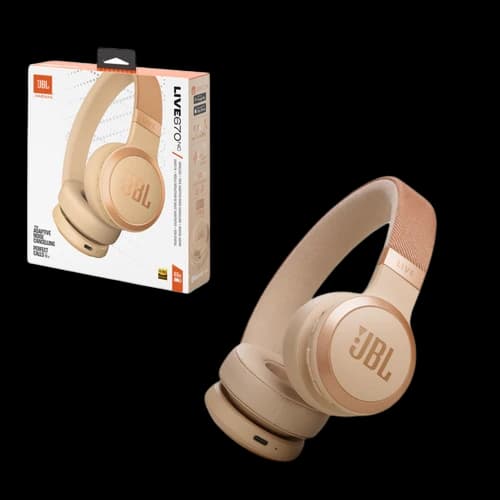 JBL Live 670NC wireless on-ear headphone - Sandstone