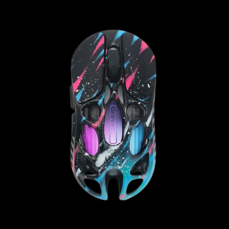 GravaStar Mercury X Pro 8KHz Wireless Gaming Mouse - Neon Graffiti