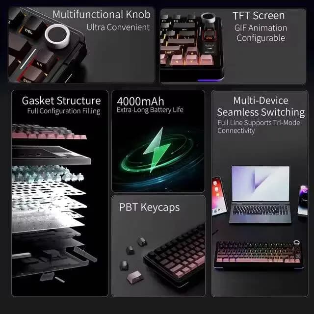Aula S75 Pro Mechanical Keyboard - Image 3