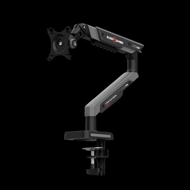 Bloody DM-8 Sports Monitor Desk Mount Stand, Gas Spring Arm, 17–39 Inch Screens, VESA 75x75 / 100x100, Up to 9kg, Adjustable Tilt & Swivel - Image 1