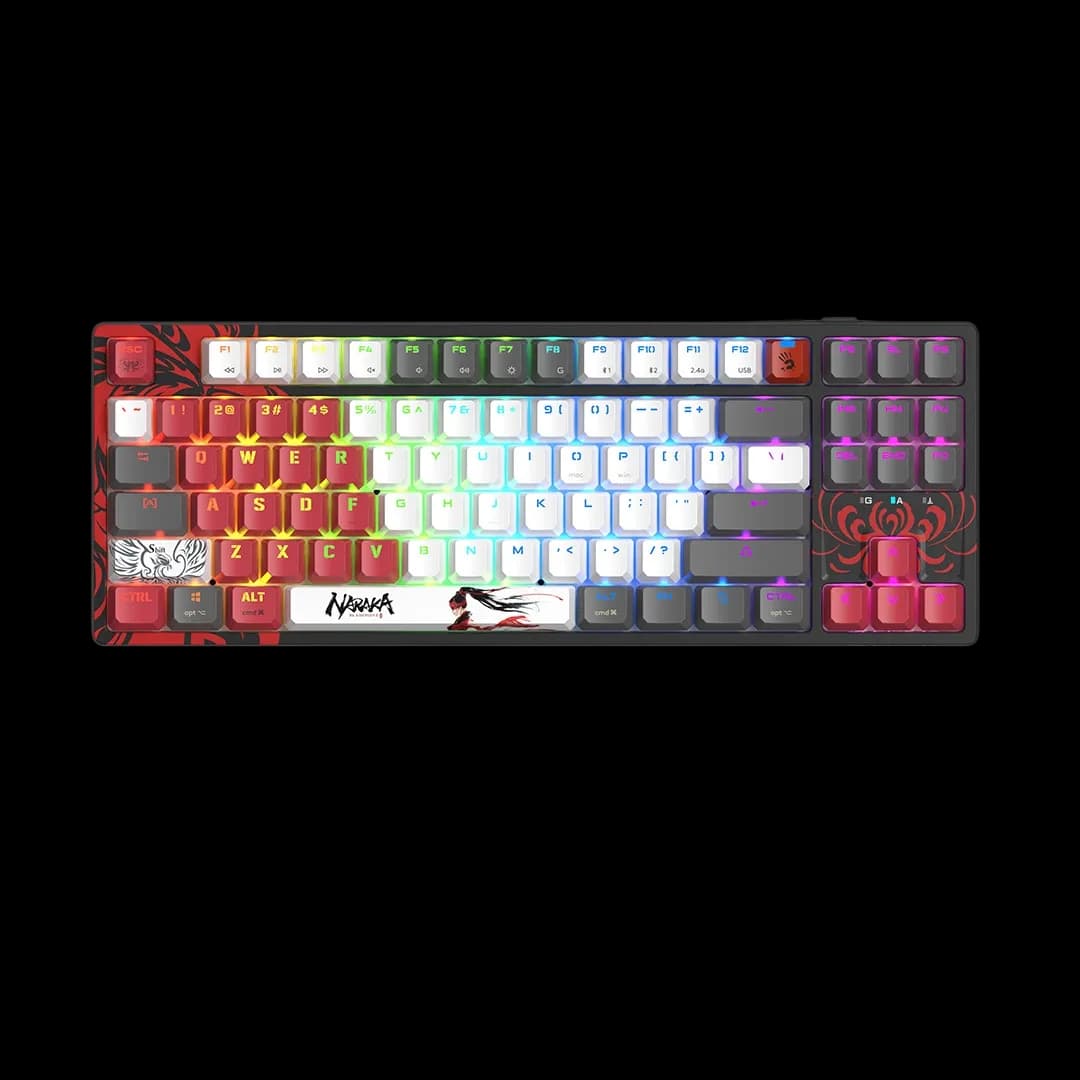 Bloody WS87 Naraka Edition Wireless TKL Mechanical Gaming Keyboard