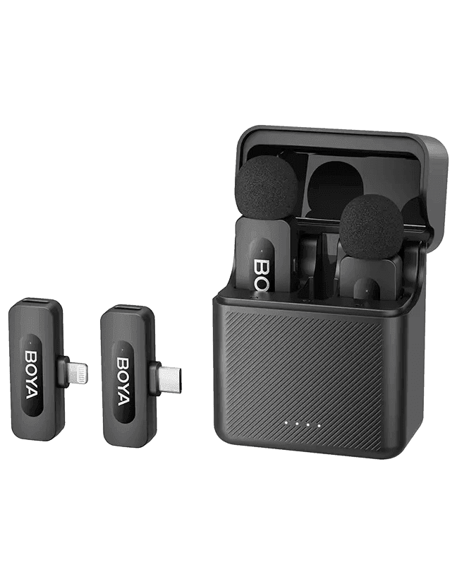 BOYA Combo 2-Person Wireless Microphone System for iPhone