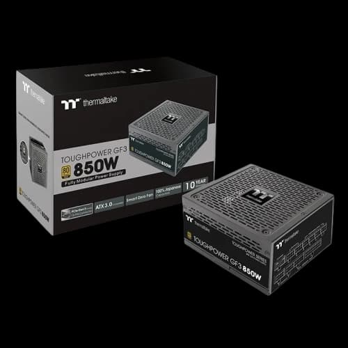 Thermaltake Toughpower GF3 850 W Gold – ATX 3.0, PCIe 5.0-Ready (12VHPWR), 80 PLUS Gold, Full Modular, Smart Zero Fan