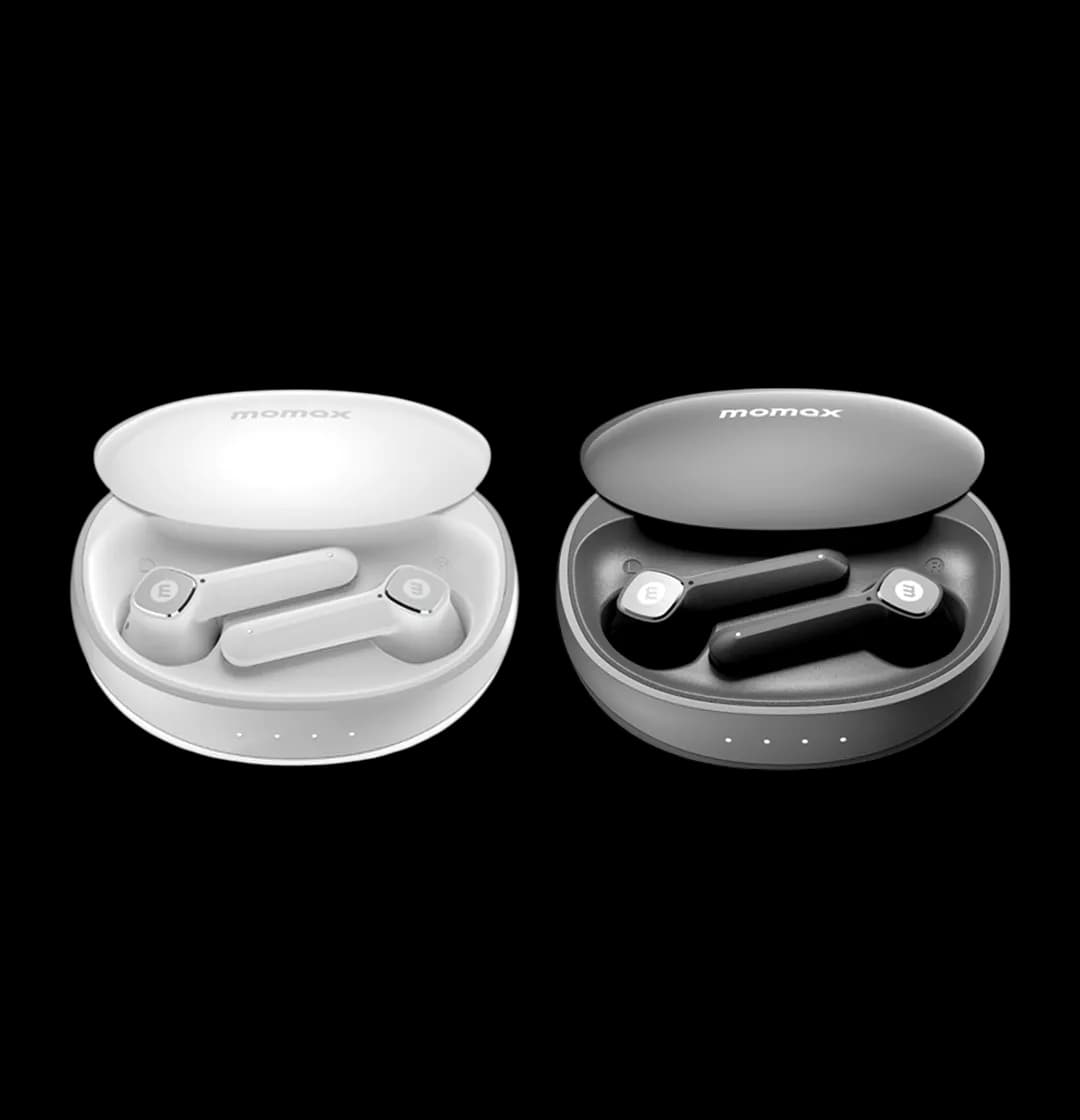 Momax Pills Lite 3 True Wireless Earbuds (Black - White)
