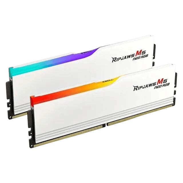 G.Skill 64GB (2x32) 6000Mhz CL36 RGB M5 DDR5 RAM (White) - Image 1
