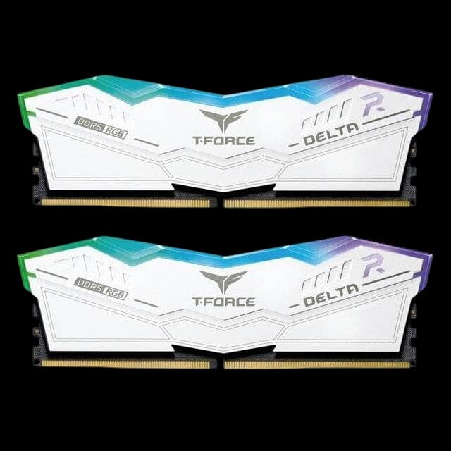 T-Force 16GB CL-38 (2 x 8) DDR5 6000MHz RAM (White)