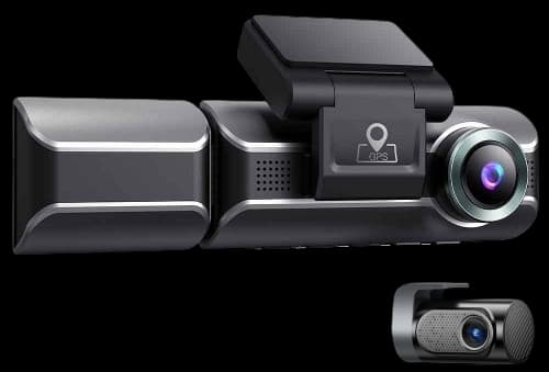 AZDOME M550 Max 4K 3-Channel Dash Cam – Front, Rear & Inside Triple Camera (4K+2.5K+1080P), Dual STARVIS Sensors, WiFi & GPS, IR Night Vision, 24H Parking Mode, 64GB Card Included