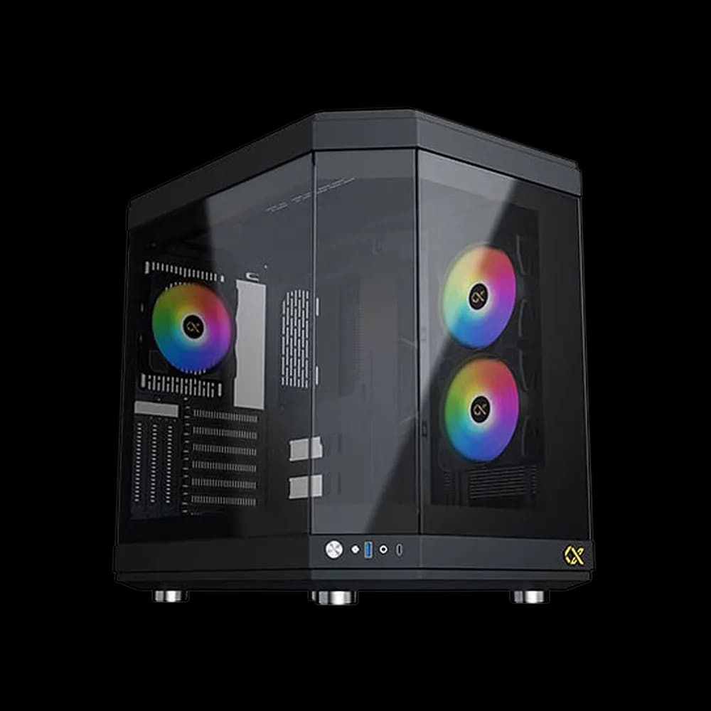 Xigmatek CUBI ATX RGB Tower Gaming Case - Black
