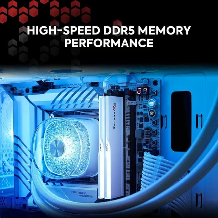 G SKILL Ripjaws M5 RGB DDR5 96GB (2x48GB) 6000MHz CL30 - White - Image 3