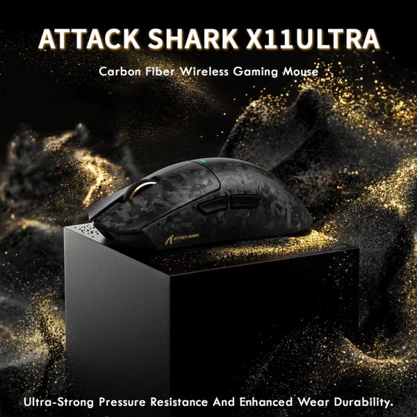 Attack Shark X11 Ultra carbon fiber Wireless - Purple - Image 6