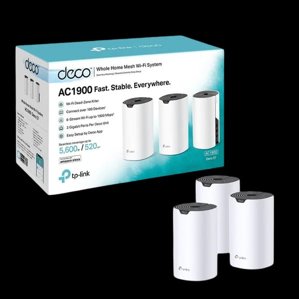 TP-Link Deco S7 AC1900 Whole Home Mesh Wi-Fi 5 System 3-Pack