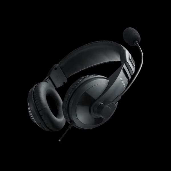 Rapoo H150S Wired Headset - Black - Image 2