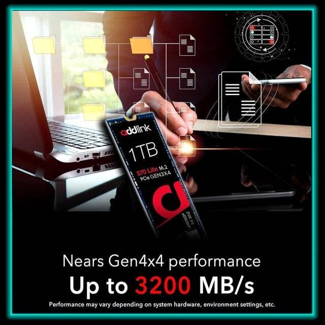 Addlink S70 1TB Lite M.2 PCIe Gen3x4 SSD - Image 3